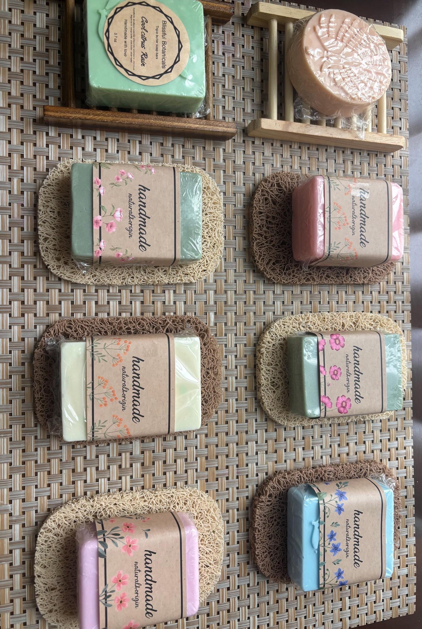 Handmade Bars of Goat’s Milk Soap w/ Soap Lift included