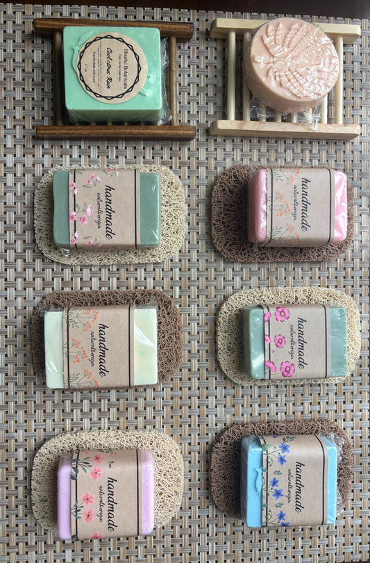 Handmade Bars of Goat’s Milk Soap w/ Soap Lift included