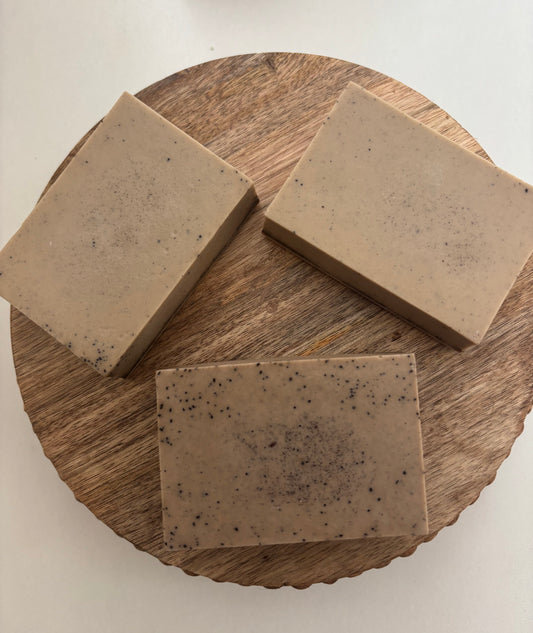 All-natural Shea Butter & Coffee exfoliating bar