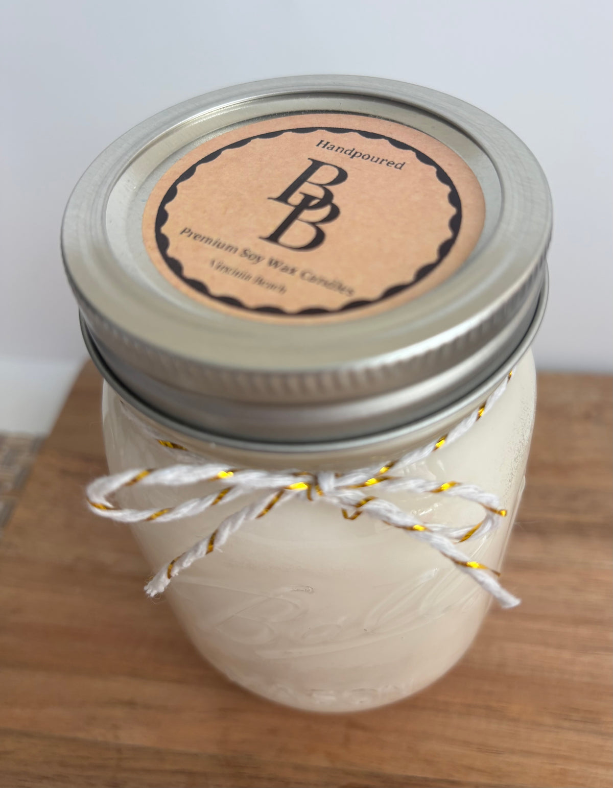 Velvet Peony Scented Mason Jar Candle